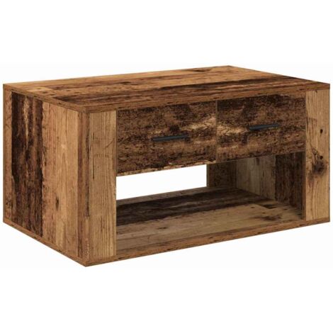 Table basse Bois Ancien 80 x 50 x 40 cm Bois d'ingénierie CFW114157