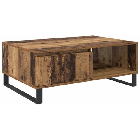 Table basse Bois ancien 90 x 60 x 35 cm Bois d'ingénierie CFW609266