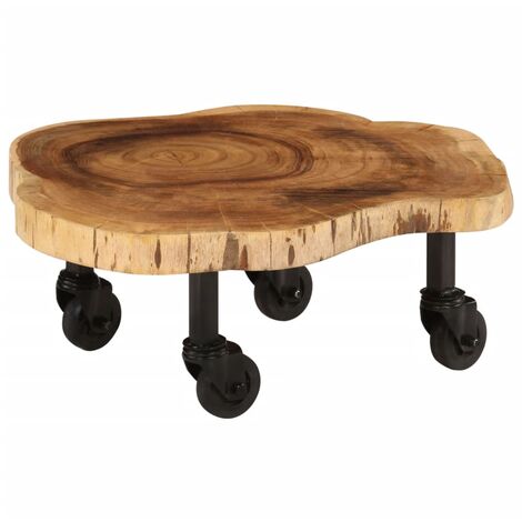 Table basse Bois d'acacia massif 60 x 55x25