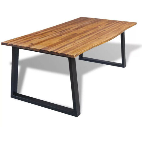 Table basse bois d'acacia massif Paula 110