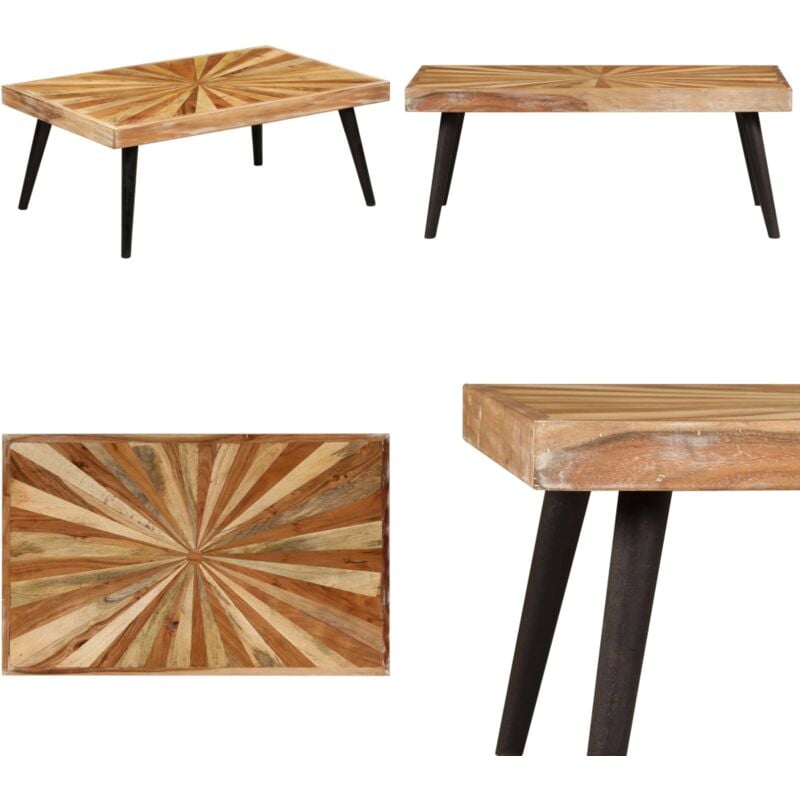 Table basse Bois de manguier massif 90x55x36 cm - table basse - tables basses - Home & Living