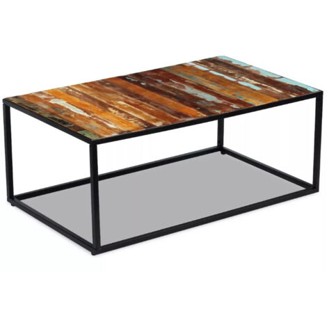 Table basse Bois de récupération massif 100x60x40 cm vidaXL