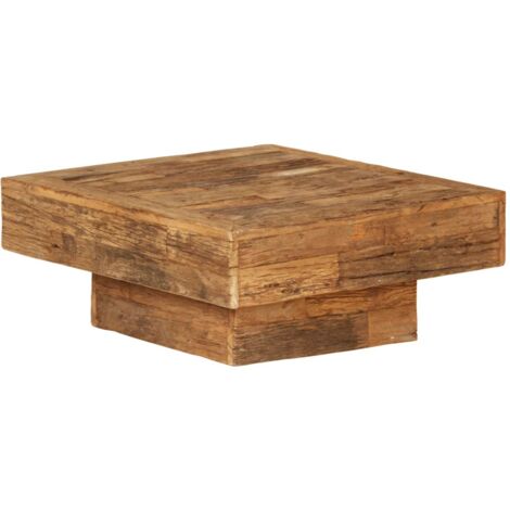 Table basse Bois de récupération massif 70 x 70 x 30 cm