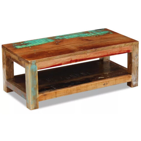 Table basse Bois de récupération massif 90x45x35 cm vidaXL