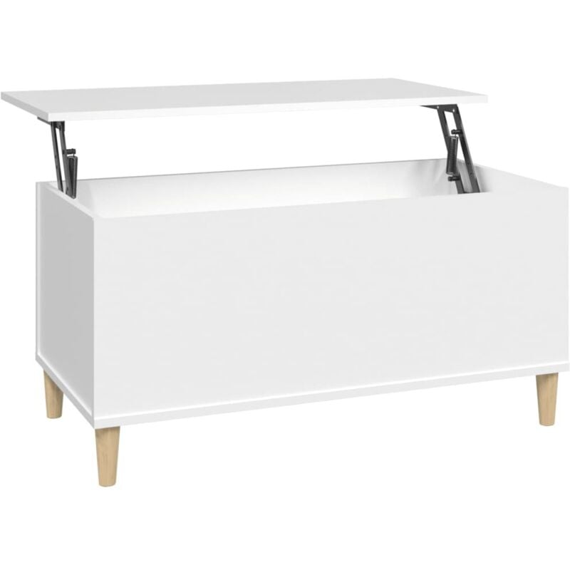Vidaxl - Table basse Blanc 90x44,5x45 cm Bois d'ingénierie