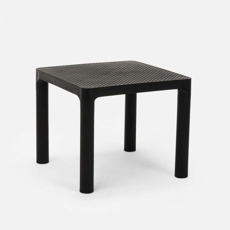 Ahd Amazing Home Design – Table basse carrée 45x45 cm en polypropylène résistant – Design moderne pour jardin, terrasse et intérieur – Léger et
