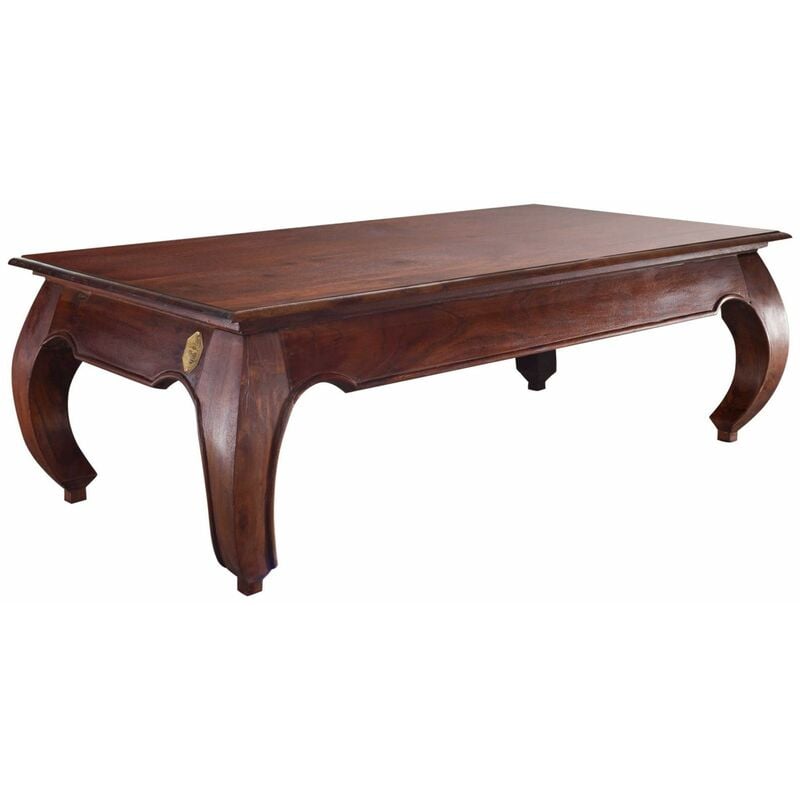 Table basse 135x70 Acacia laqué Nougat opium 616