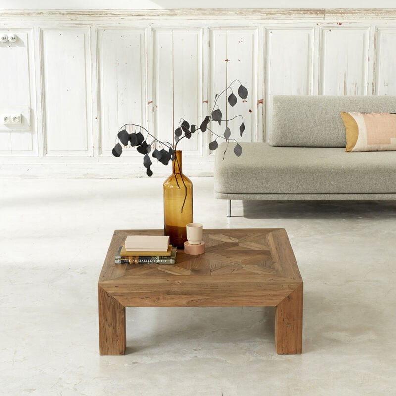 Table basse en teck recyclé massif