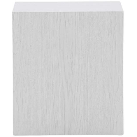 Table basse carré York Bois blanchi