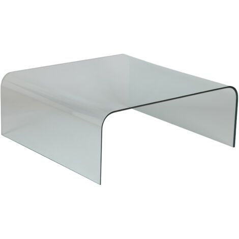 Table basse carrée 104 cm en verre trempé - GLASS