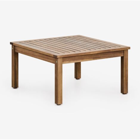 Table basse carrée 65x65 cm en bois d'acacia Branson SKLUM