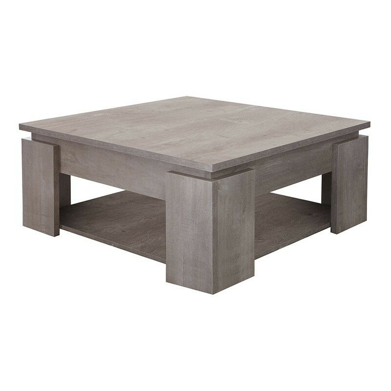 Table basse carrée 80x80cm COMTESSE - Chêne - Chêne champagne