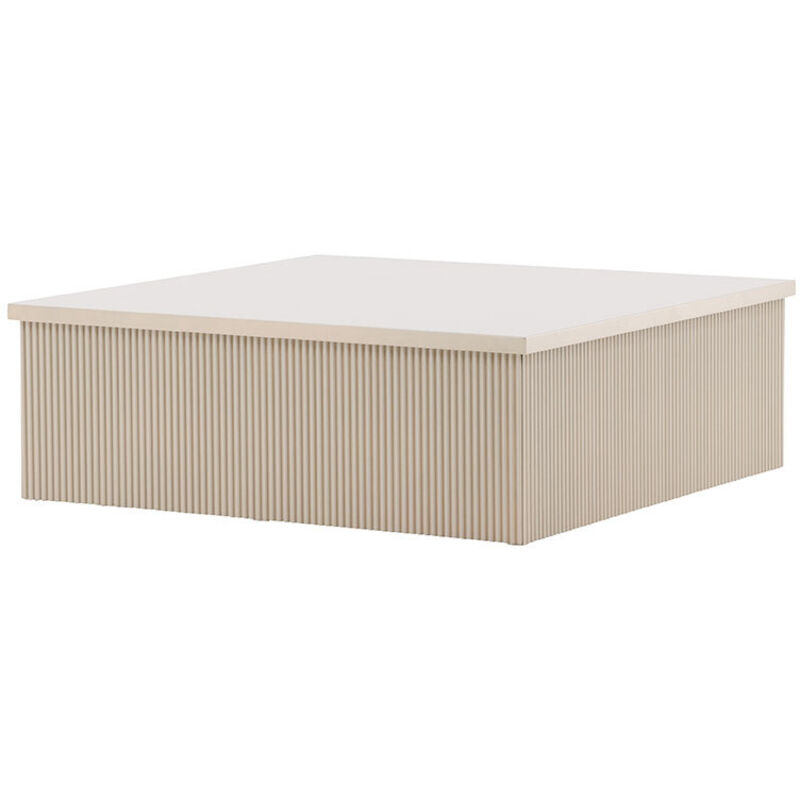 Venture Home - Table basse carrée en bois 90x90cm - Beige - lenox