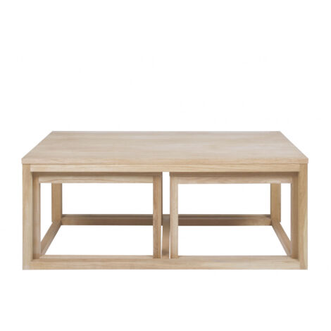 Table basse carrée en chêne - CORNER