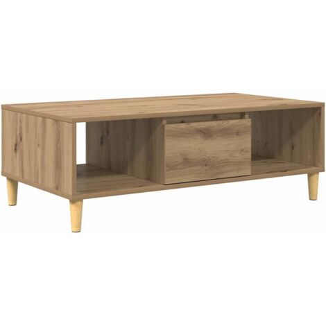 Table basse chêne artisanal 103,5 x 60 x 35 cm vidaXL