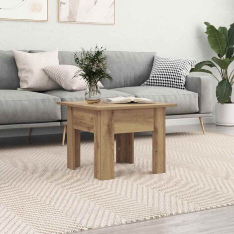 Table basse chêne artisanal Bois d'ingénierie vidaXL