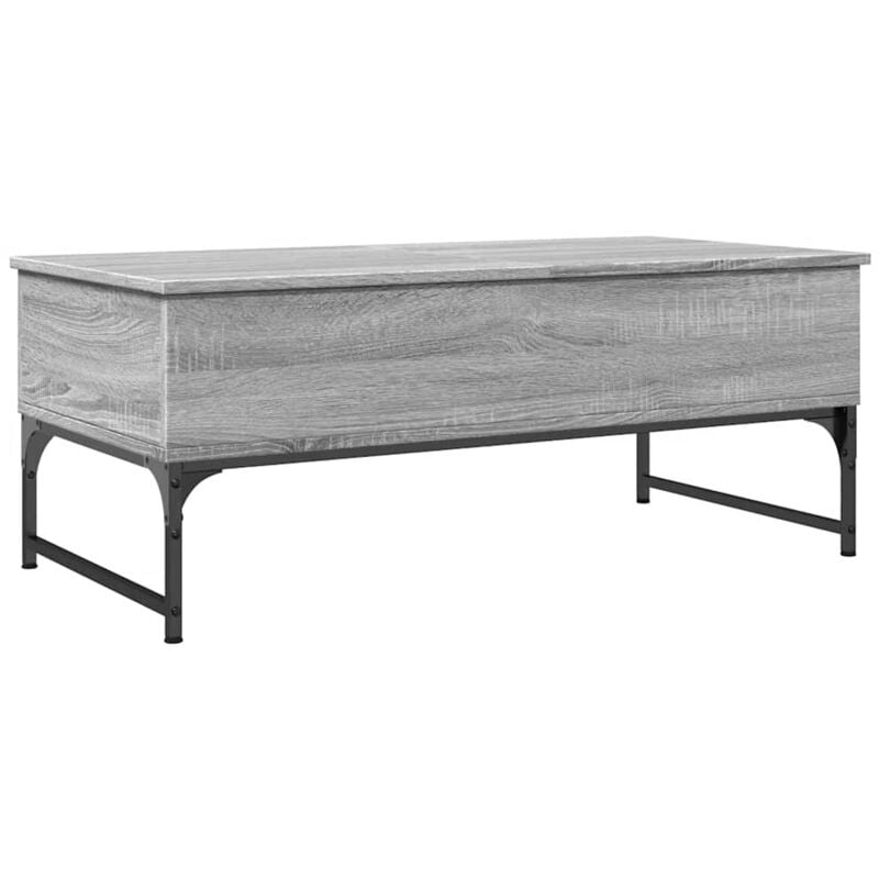 Vidaxl - Table basse sonoma gris 100x50x40 cm bois d'ingénierie et métal