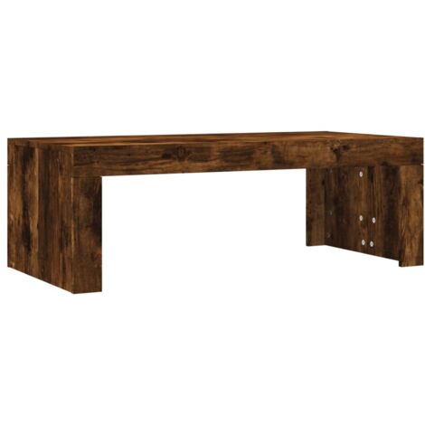 Table basse chêne fumé 102x50x36 bois d'ingénierie