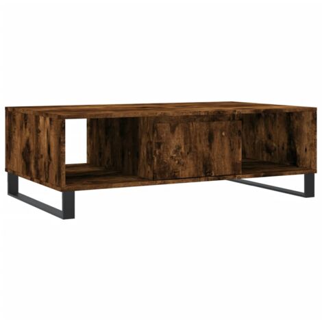 Table basse chêne fumé 104x60x35 bois d'ingénierie