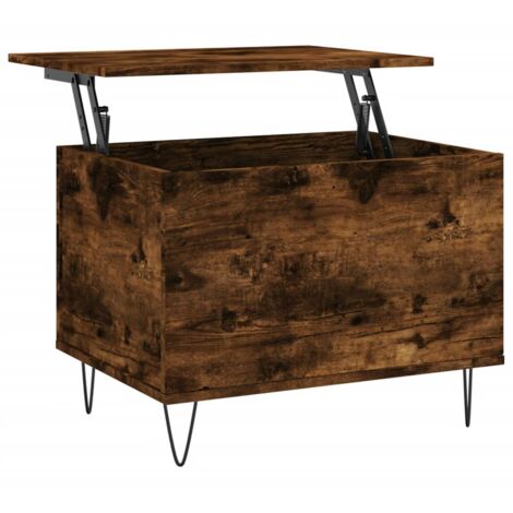 Table basse Chêne fumé 60x44,5x45 Bois d'ingénierie