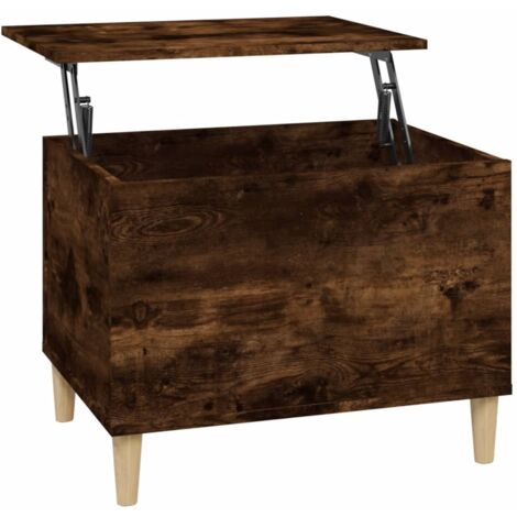 Table basse Chêne fumé 60x44,5x45 Bois d'ingénierie