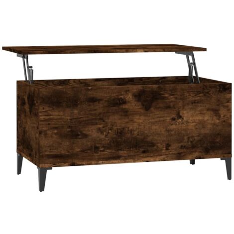 Table basse Chêne fumé 90x44,5x45 Bois d'ingénierie