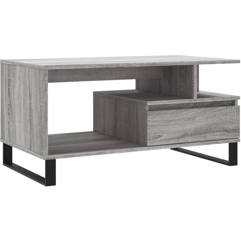 Vidaxl - Table basse Sonoma gris 90x49x45 cm Bois d'ingénierie