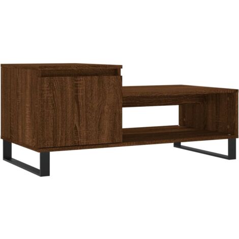 Table basse Chêne marron 100x50x45 cm Bois d'ingénierie vidaXL