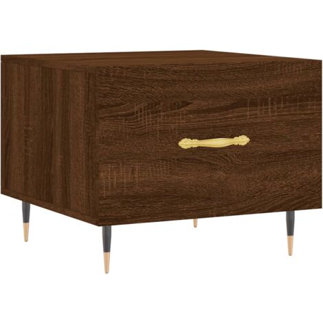 Table basse Chêne marron 50x50x40 Bois d'ingénierie