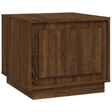 Table basse chêne marron 51x50x44 bois d'ingénierie