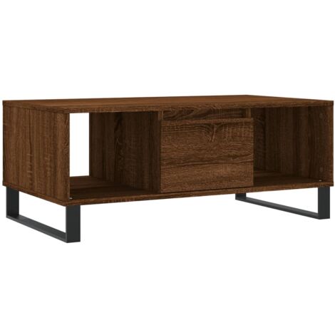 Table basse Chêne marron 90x50x36,5 Bois d'ingénierie