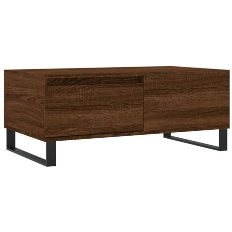 Table basse Chêne marron 90x50x36,5 cm Bois d'ingénierie vidaXL