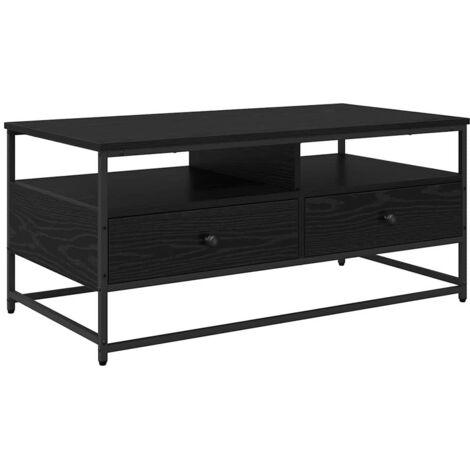 Table basse Chêne noir 100 x 51 x 45 cm Bois d'ingénierie CFW147076