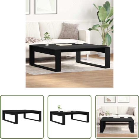 Table basse chêne noir -  Table basse Chêne noir 100 x 100 x 35 cm Bois d'ingénierie