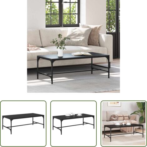 Table basse chêne noir -  Table basse Chêne noir 100 x 50 x 35 cm Bois d'ingénierie