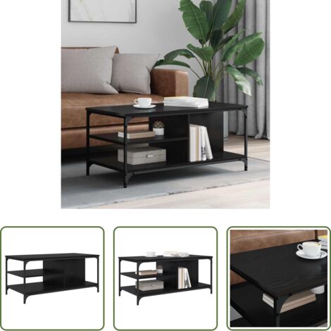 Table basse chêne noir -  Table basse Chêne noir 100 x 50 x 45 cm Bois d'ingénierie