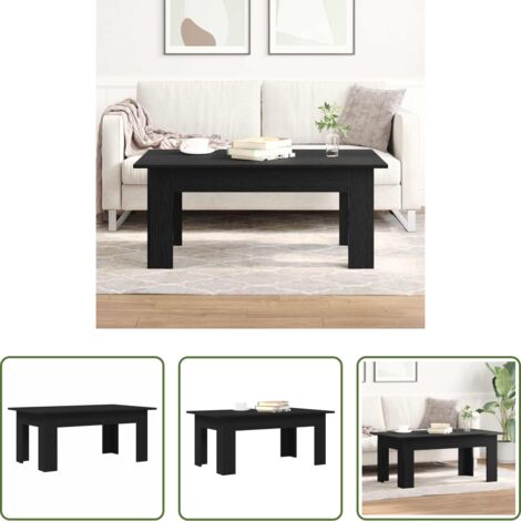 Table basse chêne noir -  Table basse Chêne noir 100 x 60 x 42 cm Bois d'ingénierie