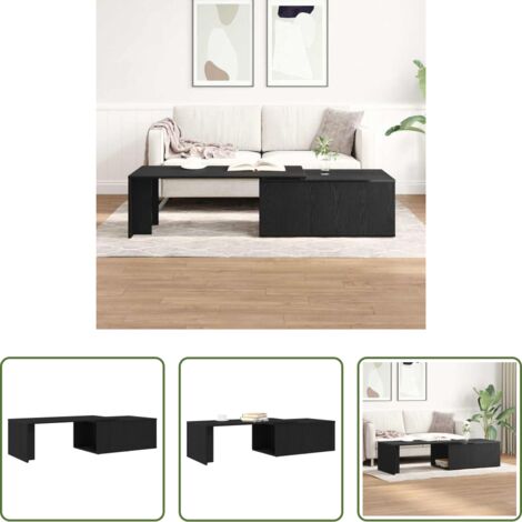 Table basse chêne noir -  Table basse Chêne noir 150 x 50 x 35 cm Bois d'ingénierie