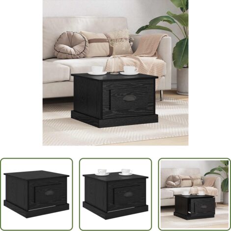 Table basse chêne noir -  Table basse Chêne noir 50 x 50 x 35 cm Bois d'ingénierie