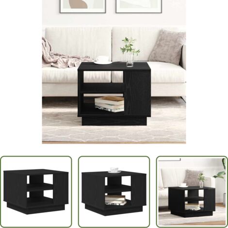 Table basse chêne noir -  Table basse Chêne noir 55 x 55 x 42 cm Bois d'ingénierie