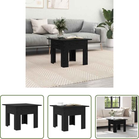 Table basse chêne noir -  Table basse Chêne noir 55 x 55 x 42 cm Bois d'ingénierie