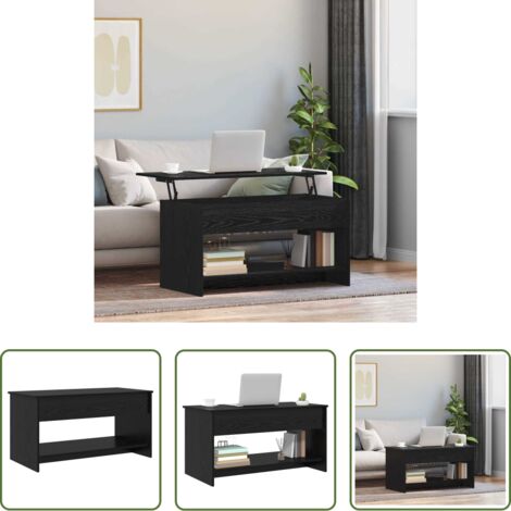 Table basse chêne noir -  Table basse Chêne noir 80 x 50,5 x 41,5 cm Bois d'ingénierie
