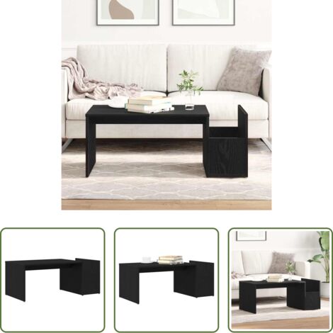 Table basse chêne noir -  Table basse Chêne noir 90 x 45 x 35 cm Bois d'ingénierie