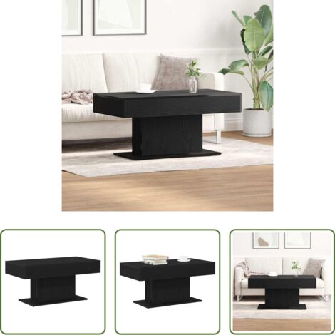 Table basse chêne noir -  Table basse Chêne noir 96 x 50 x 45 cm Bois d'ingénierie