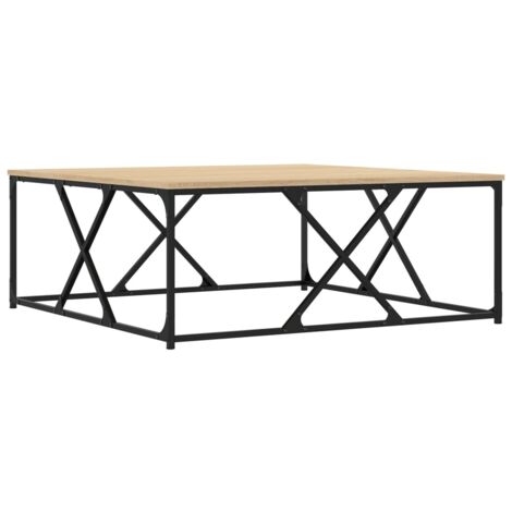 Table basse chêne sonoma 100x100x40 bois d'ingénierie