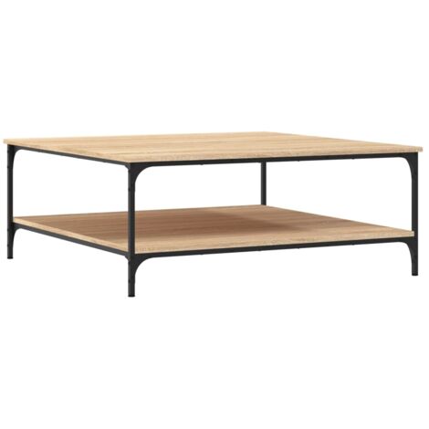 Table basse chêne sonoma 100x100x40 bois d'ingénierie