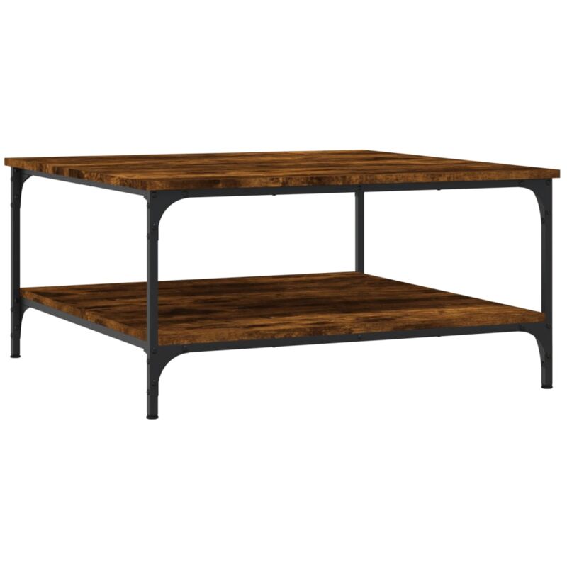 Vidaxl - Table basse chêne fumé 80x80x40 cm bois d'ingénierie