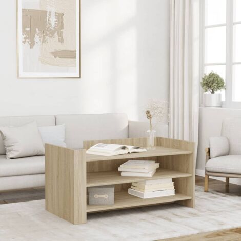 Table basse chêne sonoma 100x50x50 cm bois d'ingénierie vidaXL