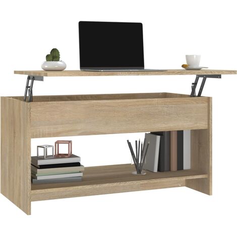 Table basse Chêne sonoma 102x50x52,5 Bois d'ingénierie