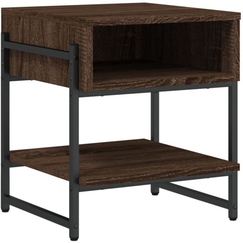 Vidaxl - Table basse chêne marron 40x40x45 cm bois d'ingénierie